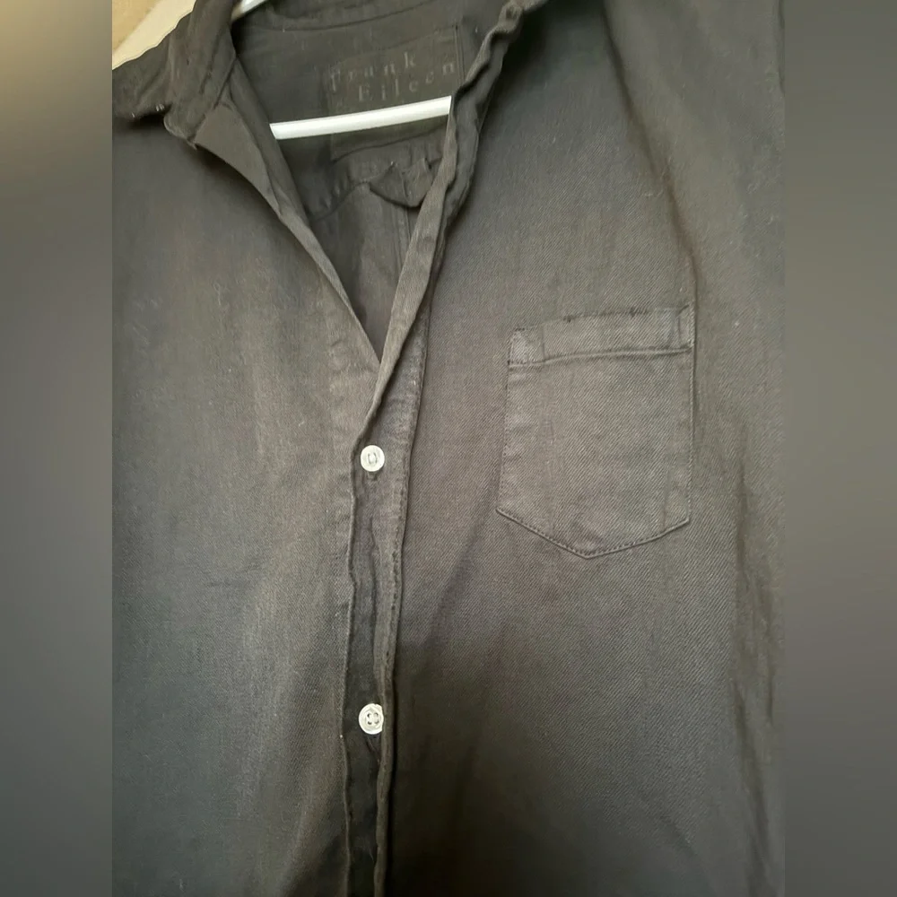 Frank & Eileen Faded Black Button Down Women's Shirt Size Extra Large - Picture 6 of 8